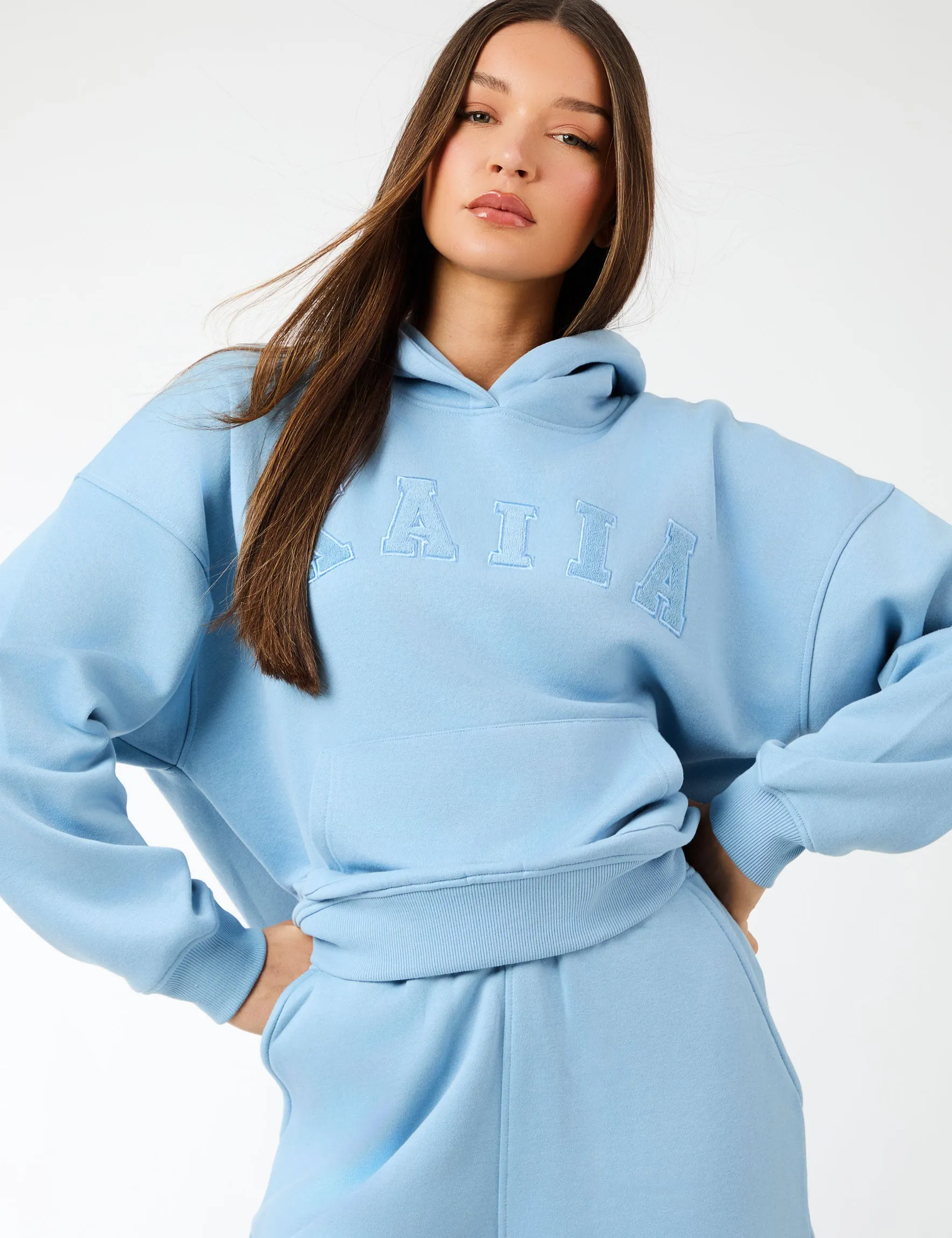 Kaiia Logo Sweat Shorts Steel Blue sold by Public Desire product image thumbnail 3