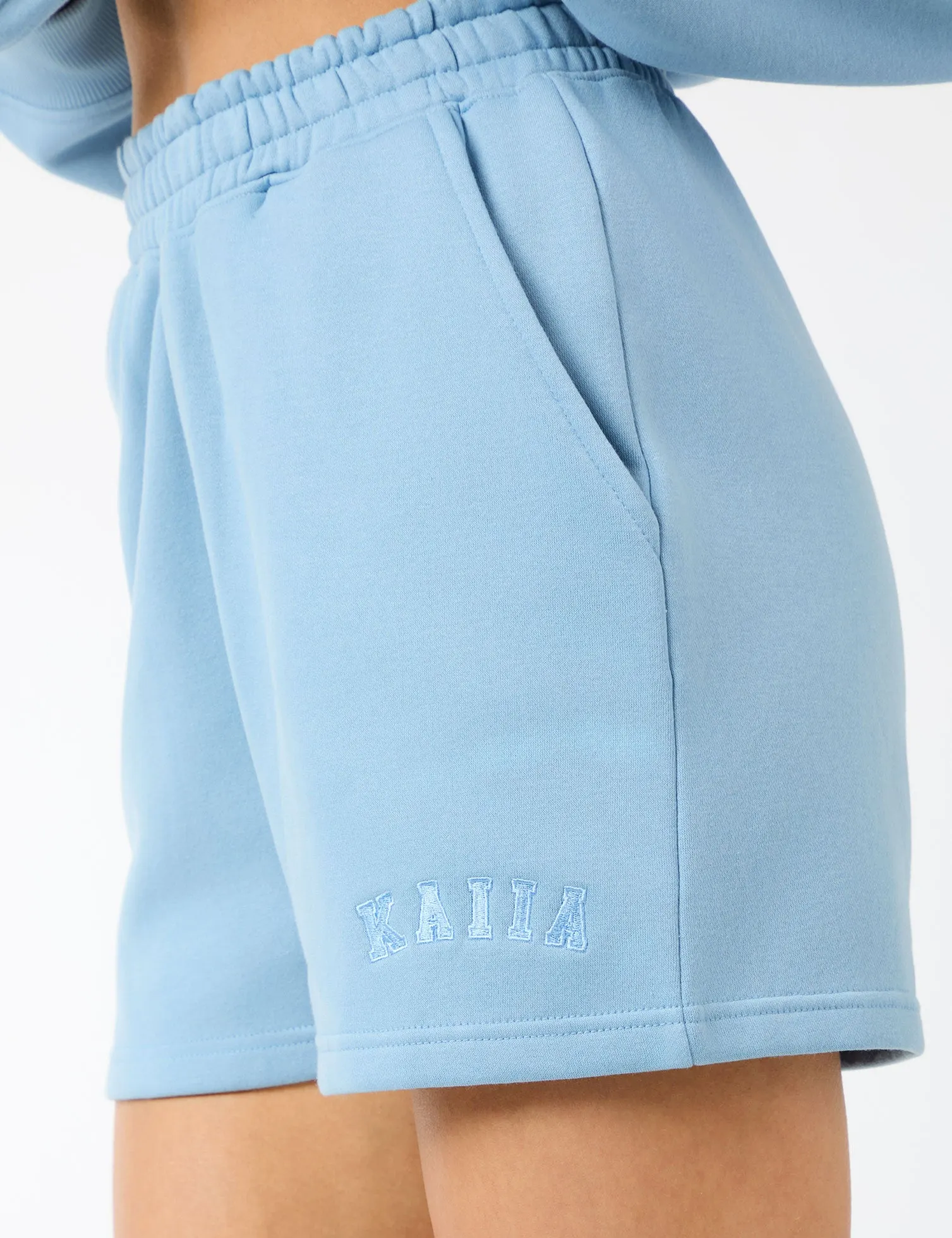 Kaiia Logo Sweat Shorts Steel Blue sold by Public Desire product image thumbnail 5