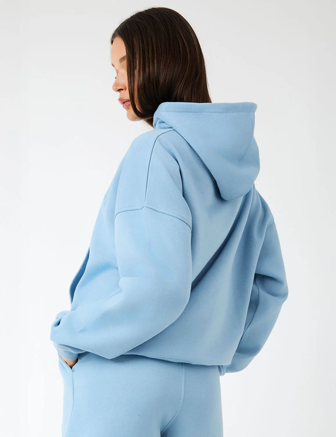 Kaiia Slogan Oversized Hoodie Steel Blue sold by Public Desire product image thumbnail 5