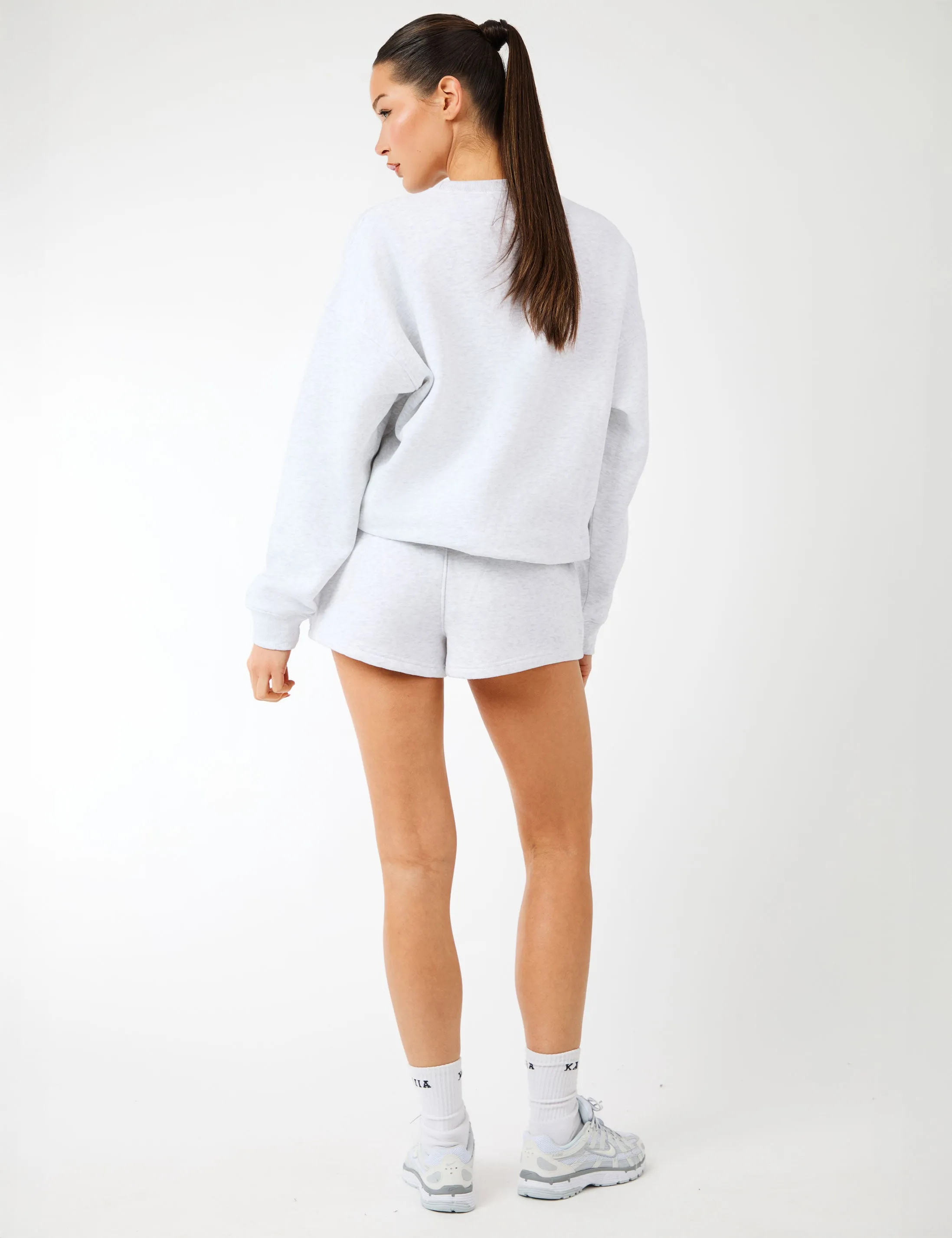 Kaiia Label Logo Oversized Sweatshirt Light Grey Marl sold by Public Desire product image thumbnail 5