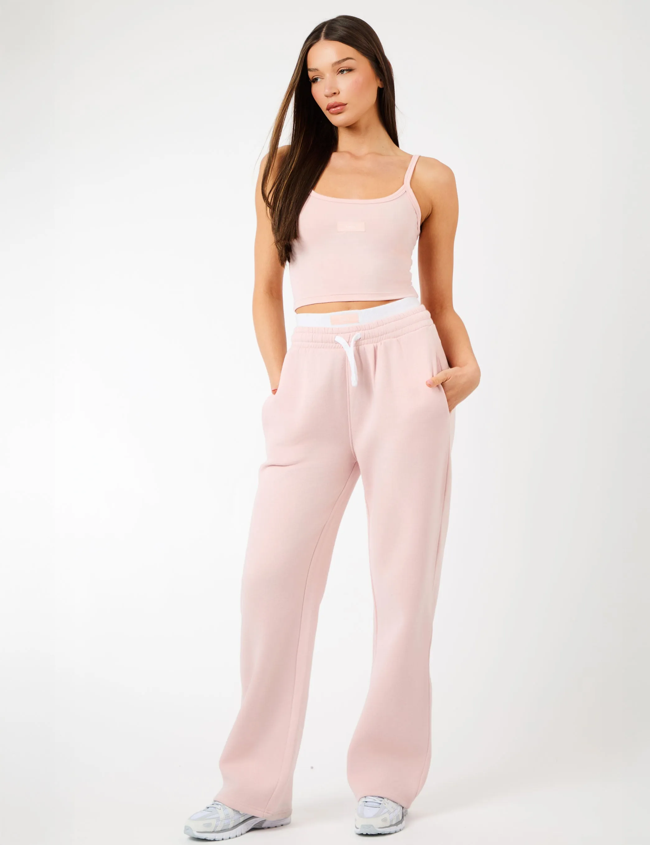 Kaiia Label Logo Cami Vest Top Dusty Pink sold by Public Desire product image thumbnail 3