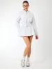 Kaiia Label Logo Mini Sweat Skirt Light Grey Marl sold by Public Desire