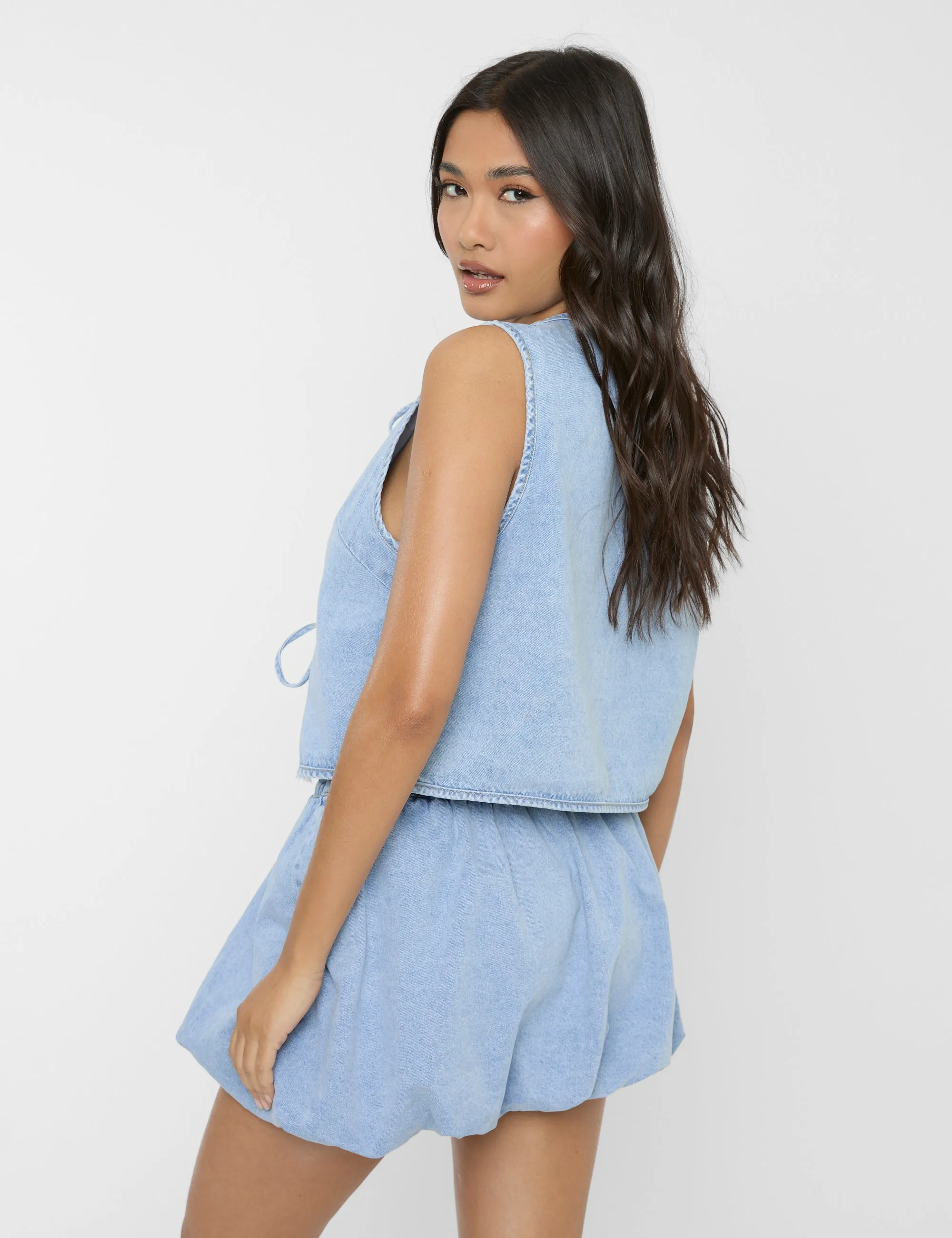 Puff Ball Mini Skirt Light Blue sold by Public Desire product image thumbnail 3