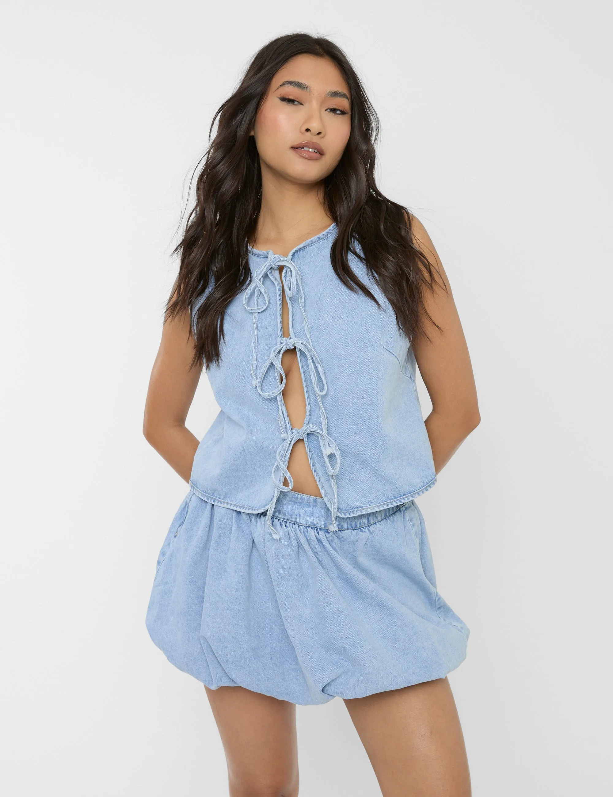 Puff Ball Mini Skirt Light Blue sold by Public Desire product image thumbnail 2