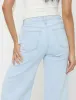 Mid Rise Wide Leg Jeans Light Blue sold by Public Desire