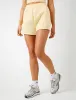 Kaiia KTL Logo Sweat Shorts Lemon Frosting sold by Public Desire