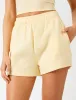 Kaiia KTL Logo Sweat Shorts Lemon Frosting sold by Public Desire