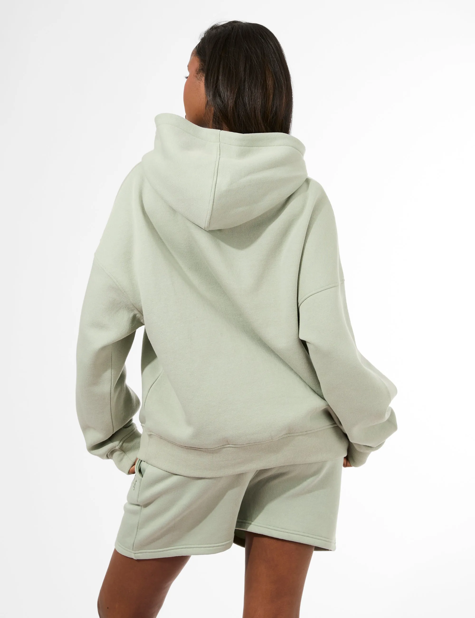 Kaiia Studio Oversized Hoodie Sage & White sold by Public Desire product image thumbnail 2
