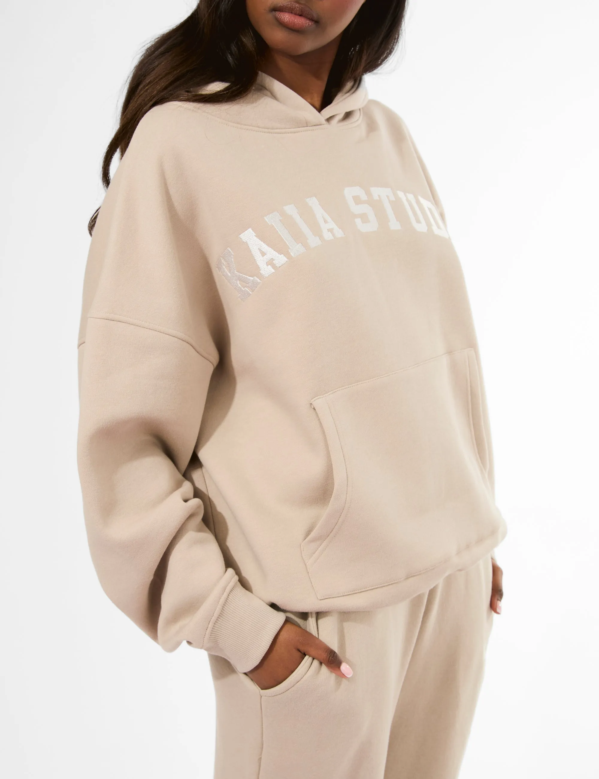 Kaiia Studio Oversized Hoodie Stone sold by Public Desire product image thumbnail 4