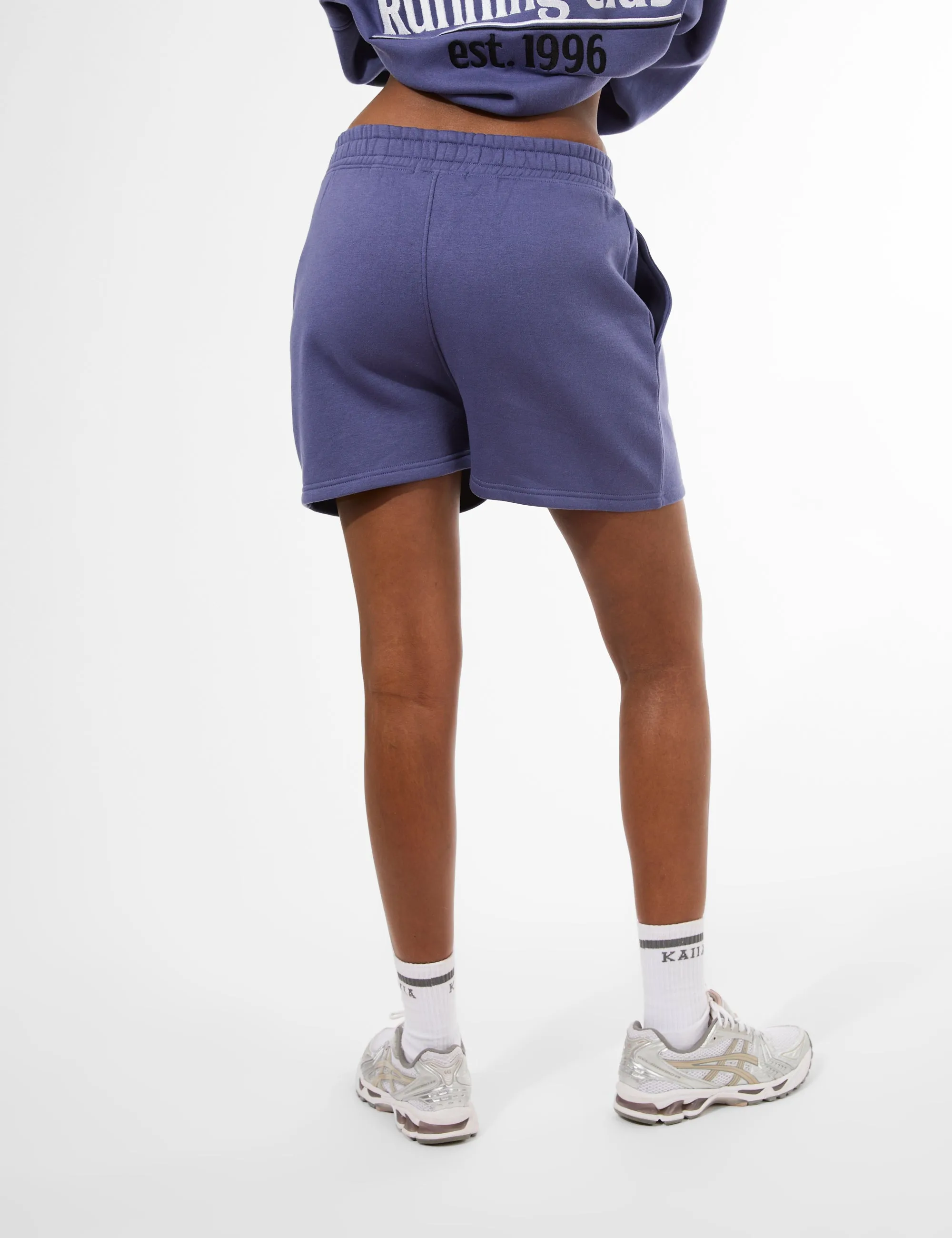 Kaiia Running Club Logo Sweat Shorts Light Navy sold by Public Desire product image thumbnail 4