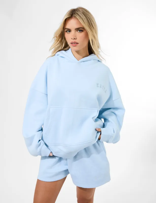 Kaiia Embossed Mini Sweat Short Pale Blue sold by Public Desire