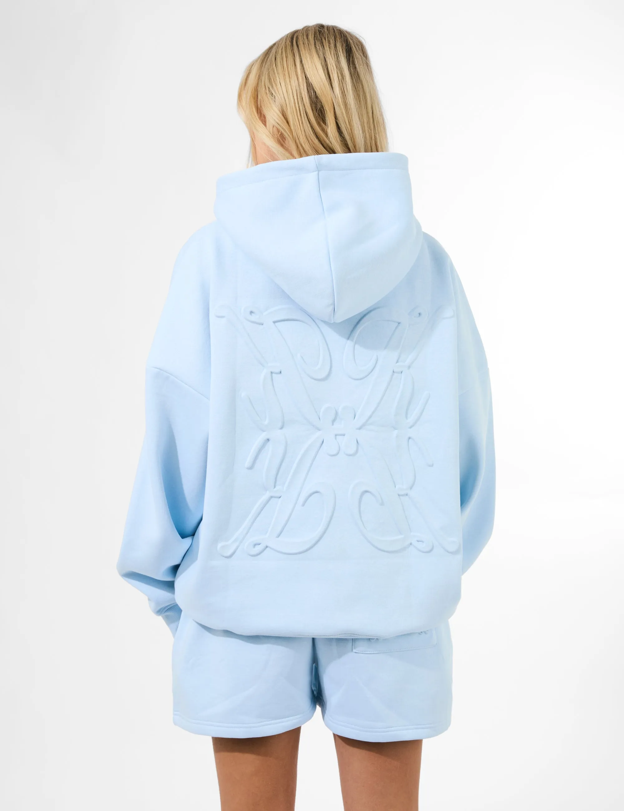 Kaiia Logo Embossed Oversized Hoodie Pale Blue sold by Public Desire product image thumbnail 2