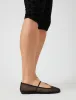 Twiggie Black Mesh Ballet Pumps sold by Public Desire