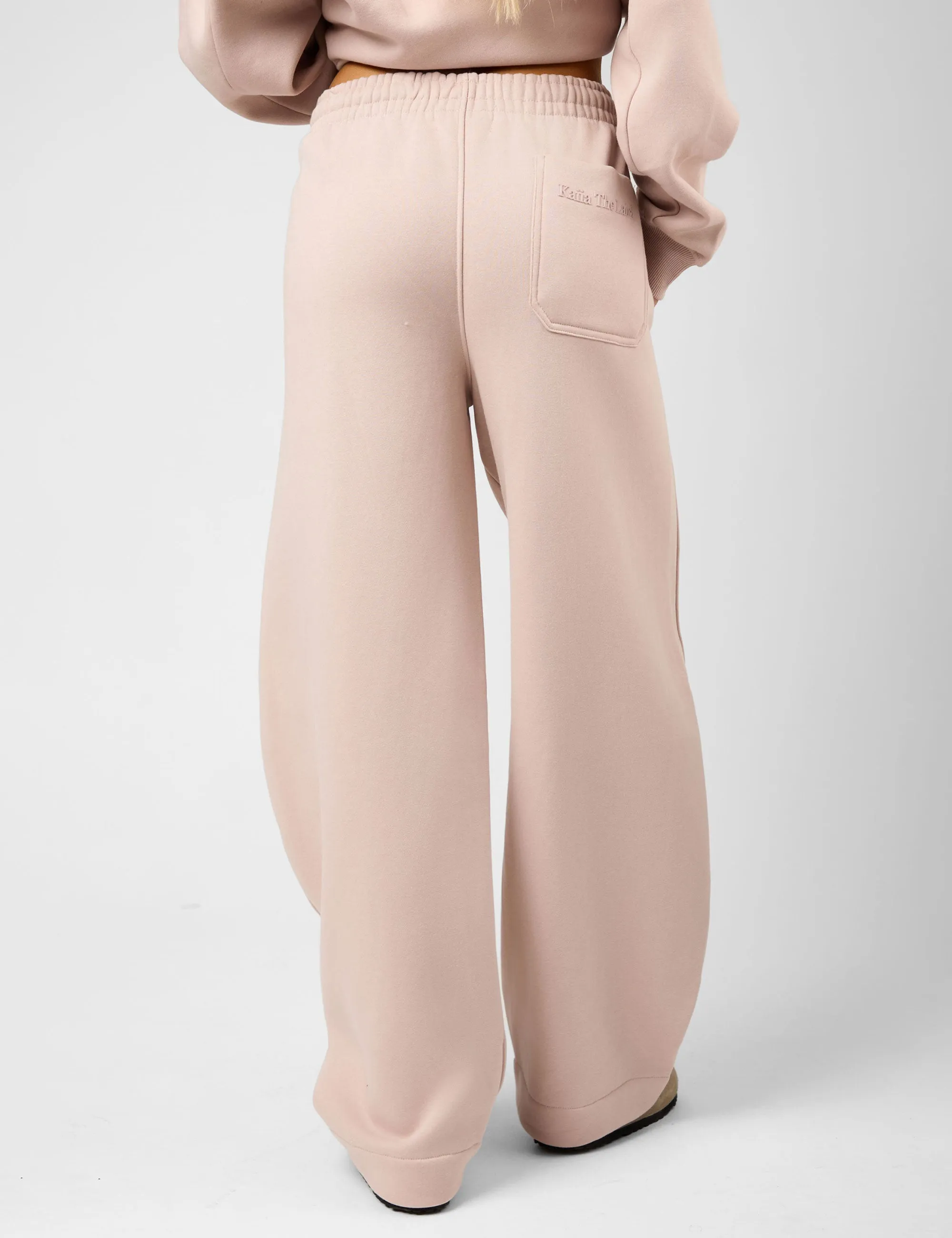 Kaiia The Label Seam Detail Side Pocket Barrel Leg Joggers Pink Champagne sold by Public Desire product image thumbnail 5