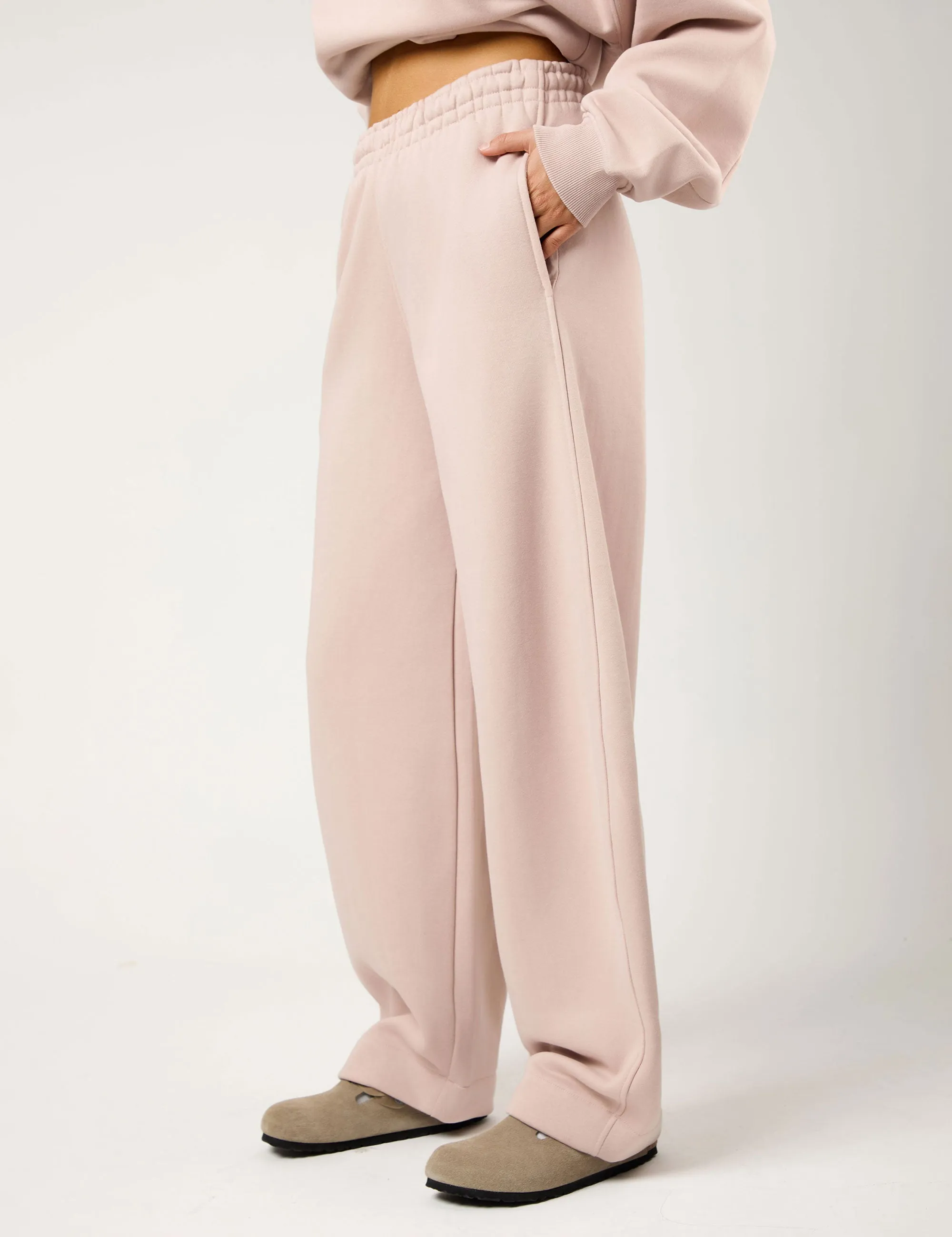 Kaiia The Label Seam Detail Side Pocket Barrel Leg Joggers Pink Champagne sold by Public Desire product image thumbnail 2