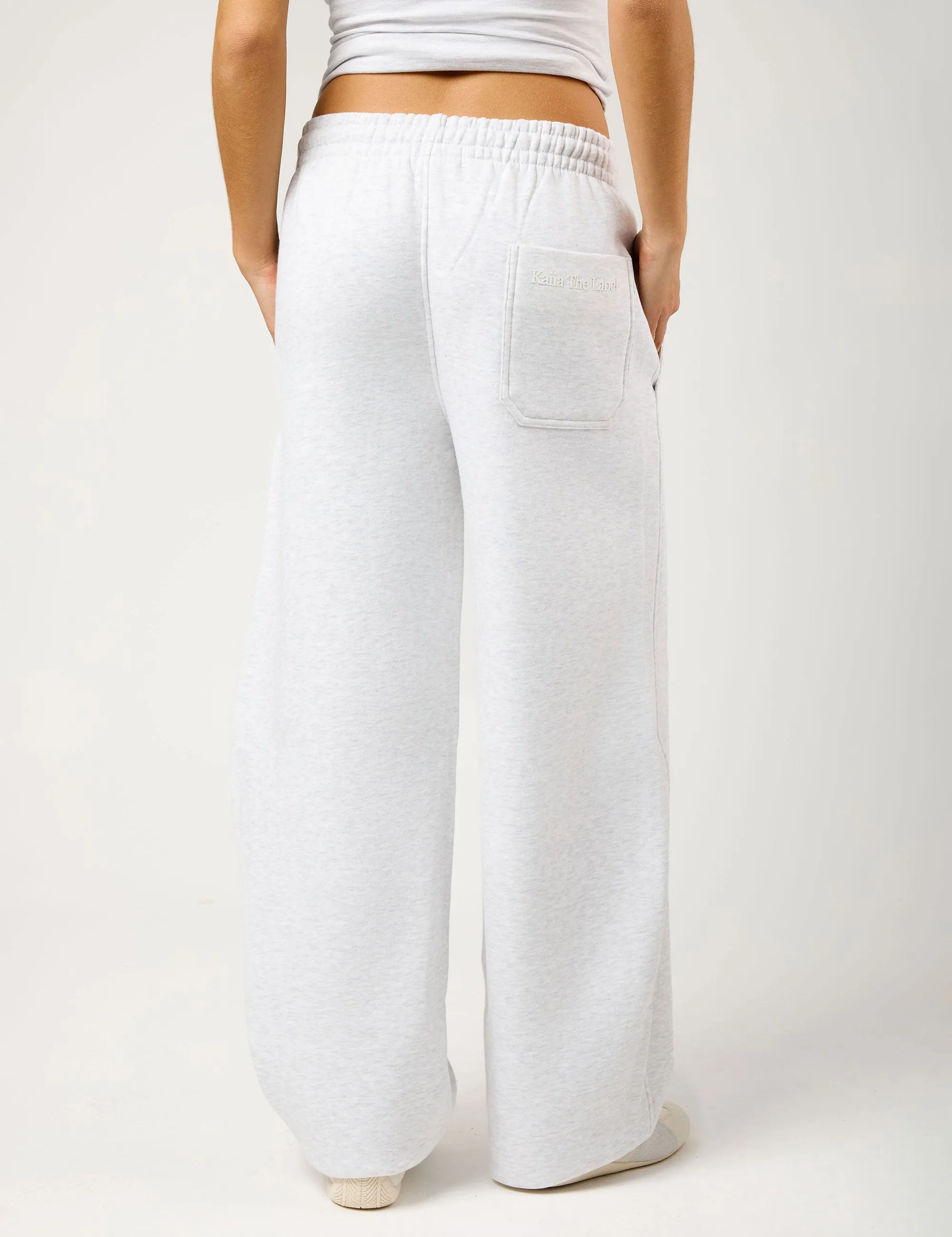 Kaiia The Label Seam Detail Side Pocket Barrel Leg Joggers Light Grey Marl sold by Public Desire product image thumbnail 5