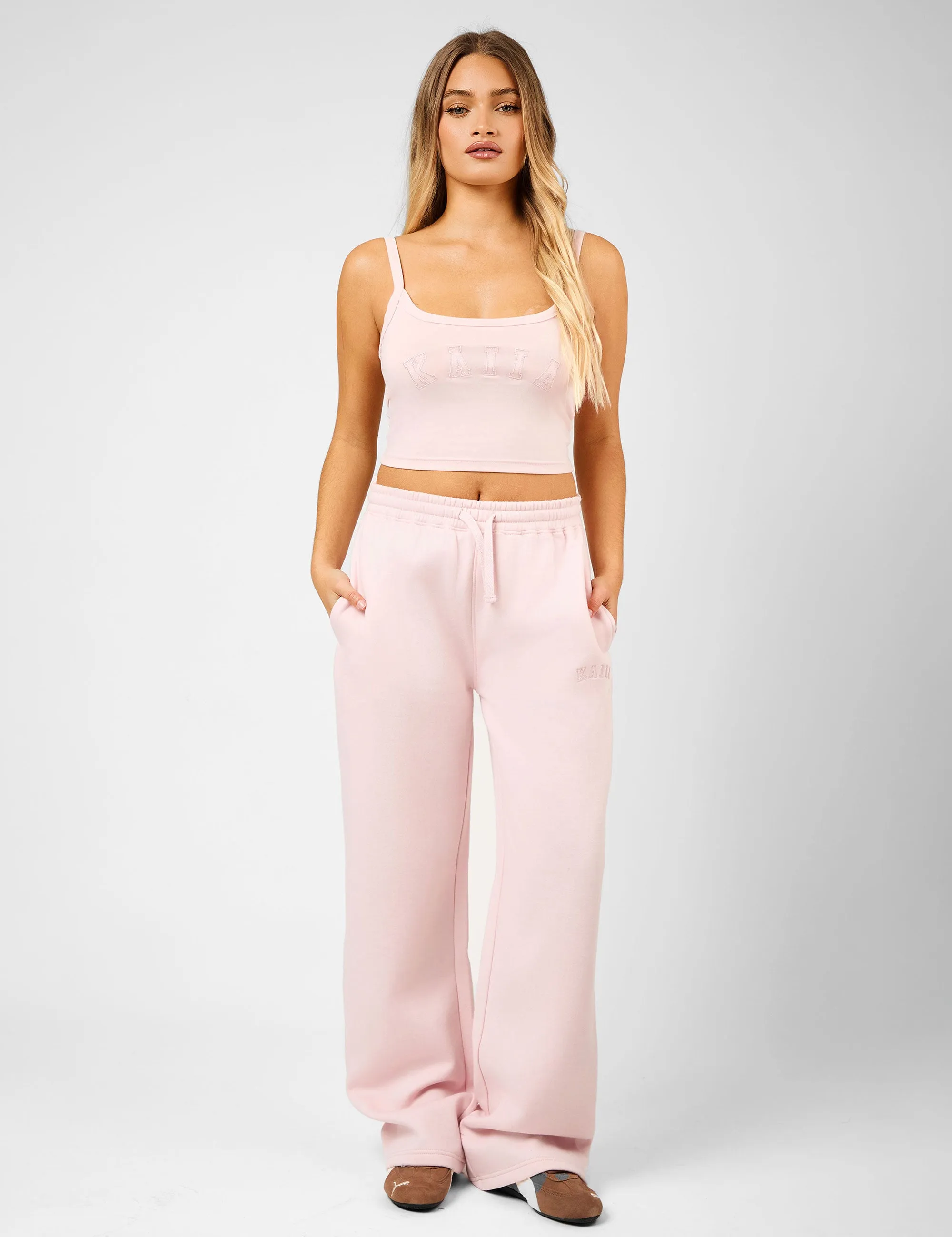 Kaiia Slogan Vest Top Dusty Pink sold by Public Desire product image thumbnail 3