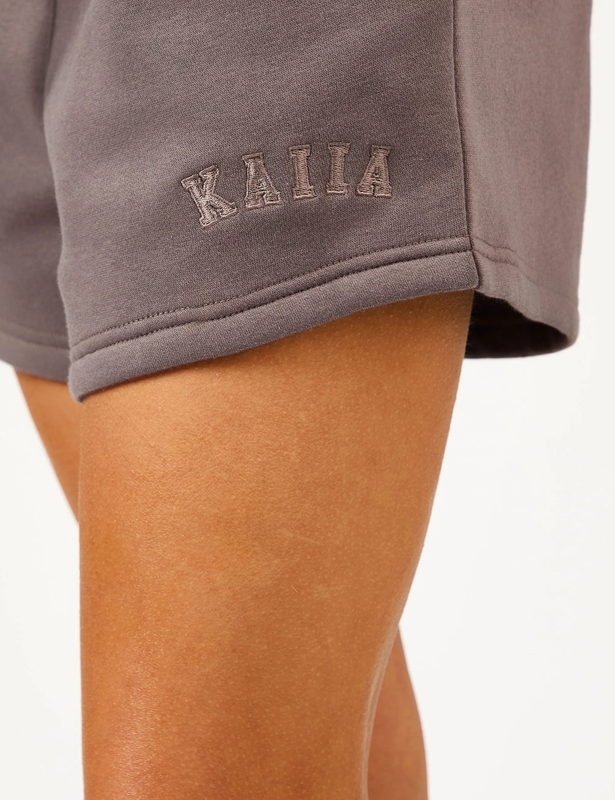 Kaiia Logo Sweat Shorts Mink sold by Public Desire product image thumbnail 3