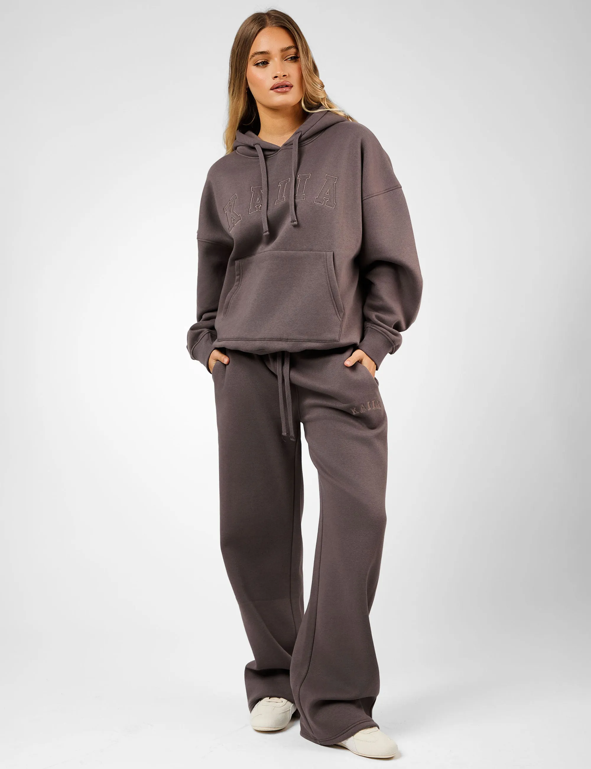 Kaiia Slogan Oversized Hoodie Mink sold by Public Desire product image thumbnail 4