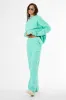 Kaiia Logo Wide Leg Joggers Spearmint sold by Public Desire