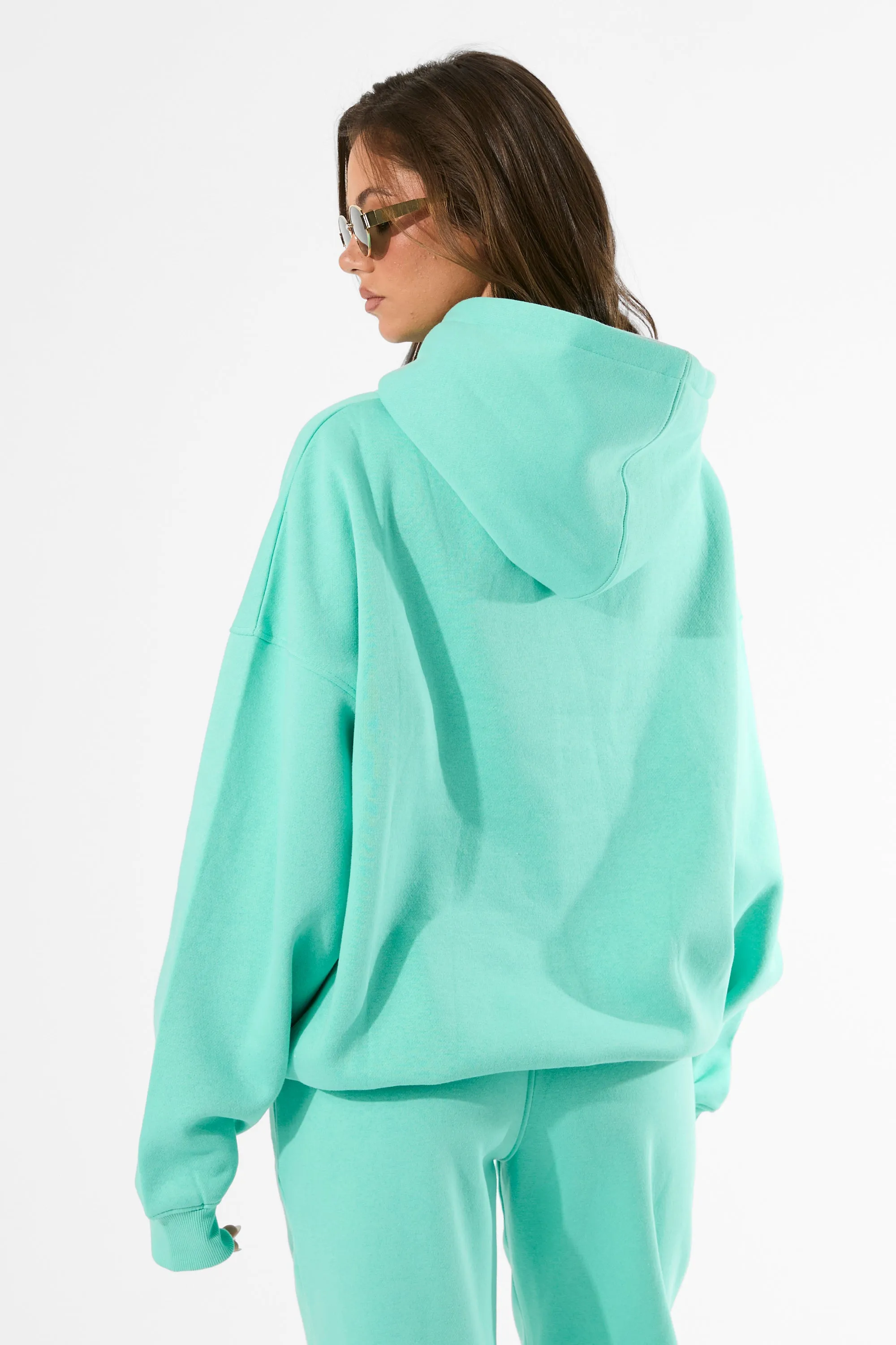 Kaiia Slogan Oversized Hoodie Spearmint sold by Public Desire product image thumbnail 3