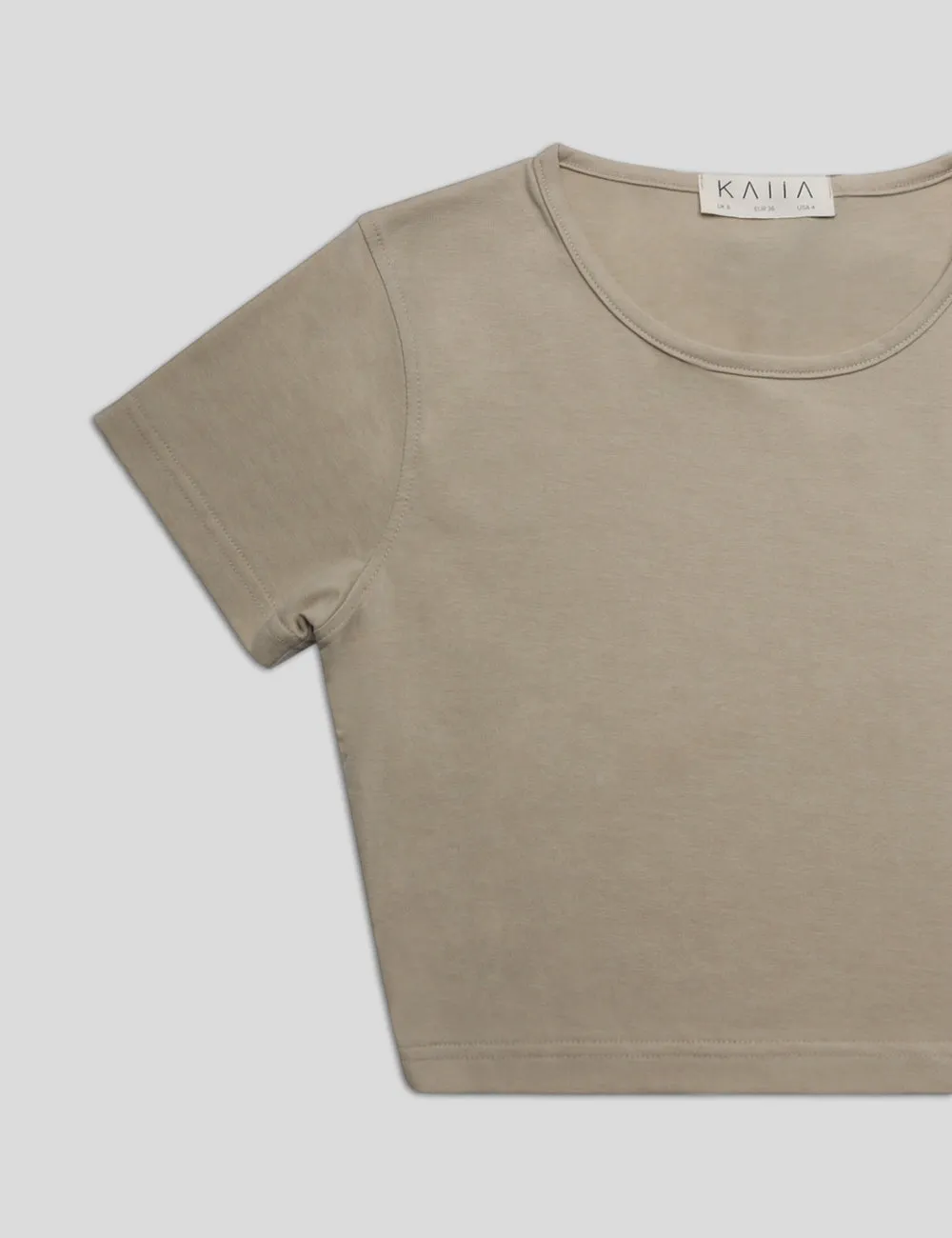 FITTED T-SHIRT STONE sold by Public Desire product image thumbnail 2