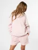 Kaiia Logo Mini Sweat Shorts Pink Chai sold by Public Desire