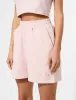 Kaiia Logo Mini Sweat Shorts Pink Chai sold by Public Desire