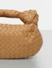 The Blame Tan Woven PU Knot Detail Mini Grab Bag sold by Public Desire