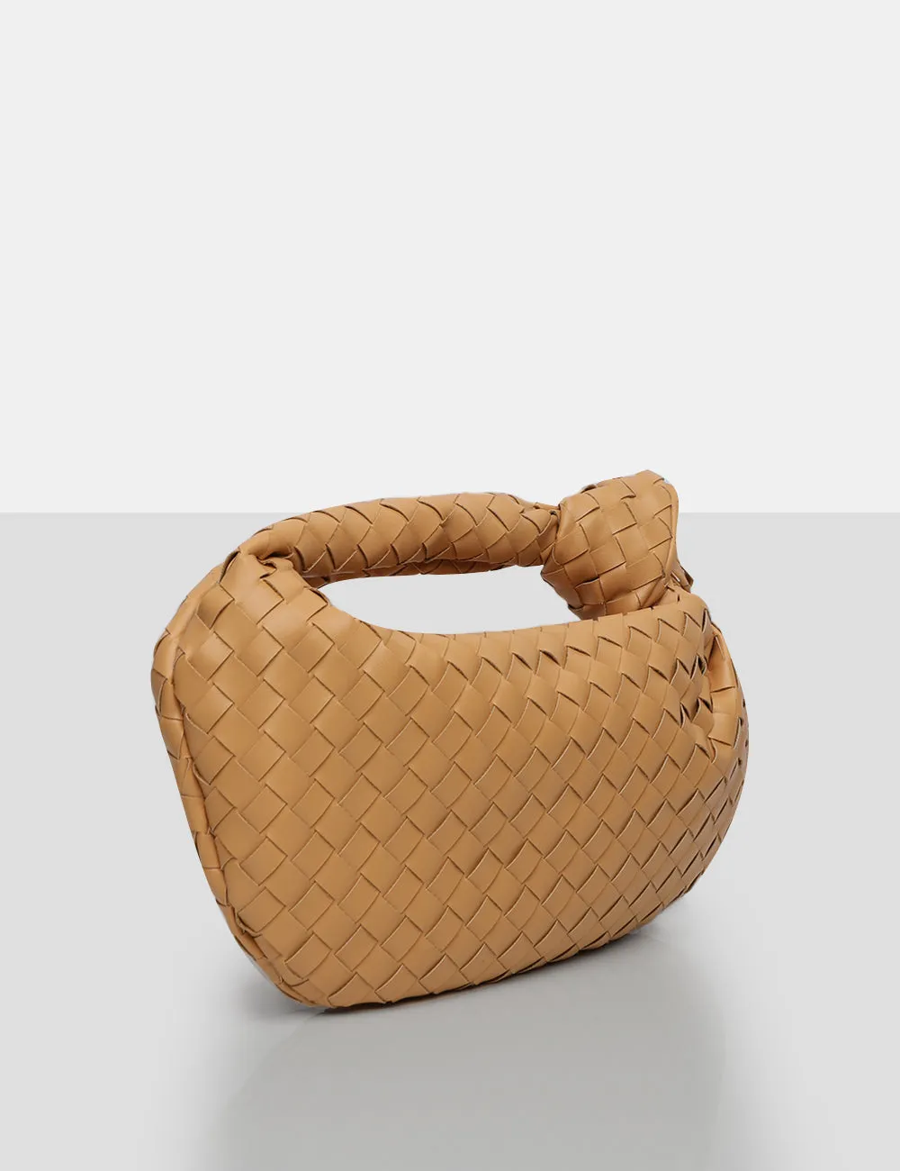 The Blame Tan Woven PU Knot Detail Mini Grab Bag sold by Public Desire product image thumbnail 3