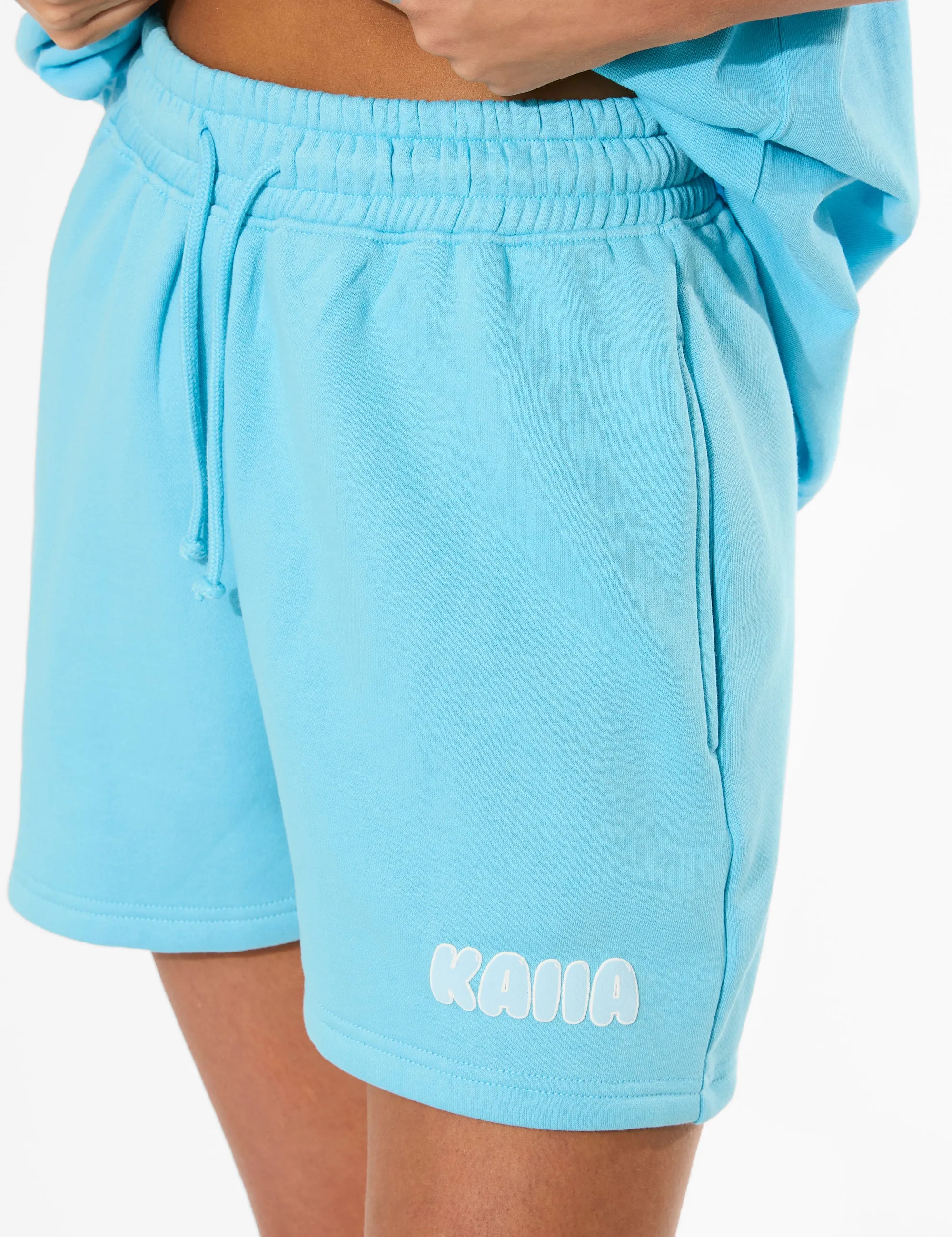 Kaiia Bubble Graphic Sweat Shorts Pool Blue sold by Public Desire product image thumbnail 2