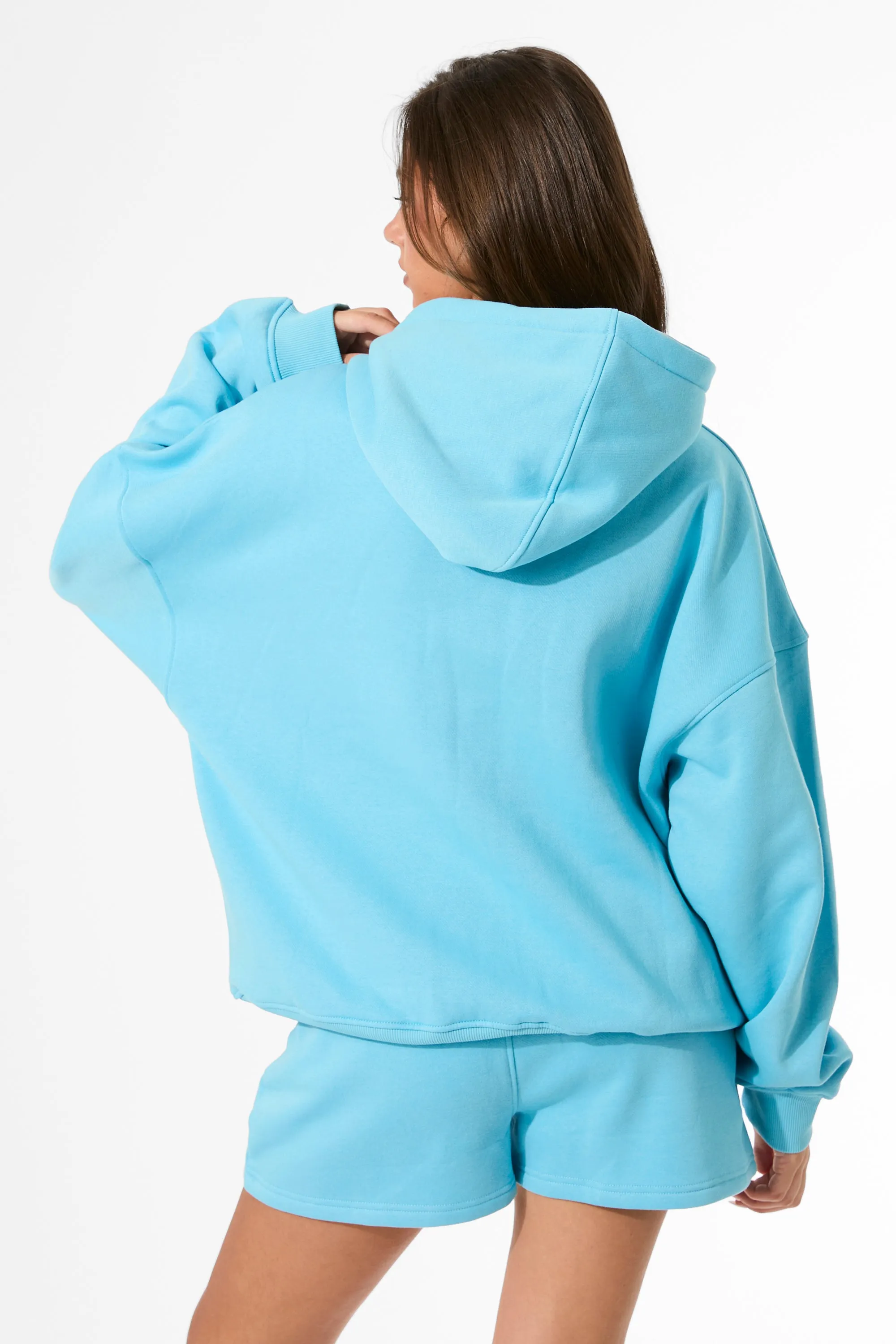 Kaiia Slogan Oversized Hoodie Pool Blue sold by Public Desire product image thumbnail 2