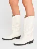 Koboi White Western Flat Cowboy Boots sold by Public Desire