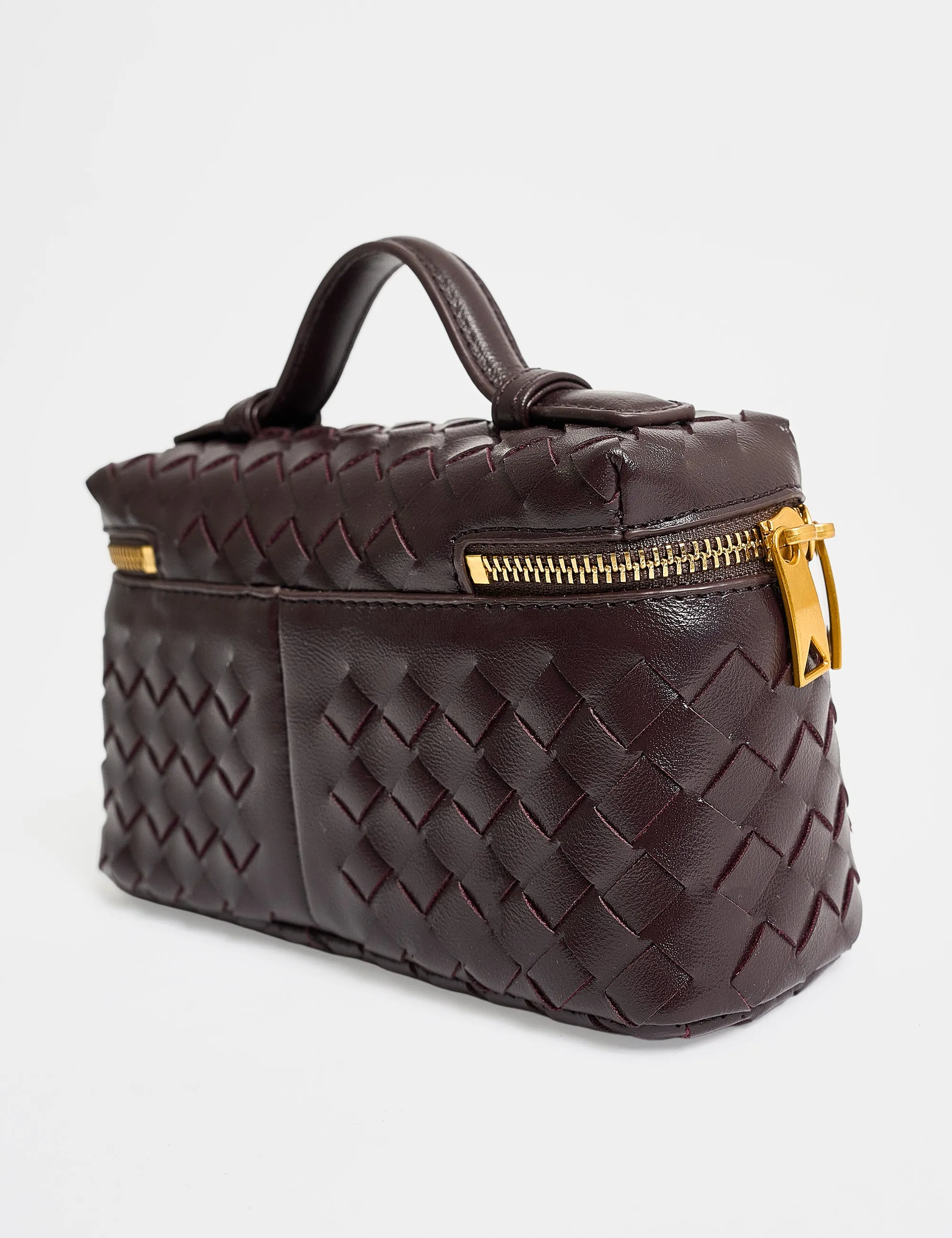 The Maddie Chocolate Brown Weave Cross Body Bag sold by Public Desire product image thumbnail 3