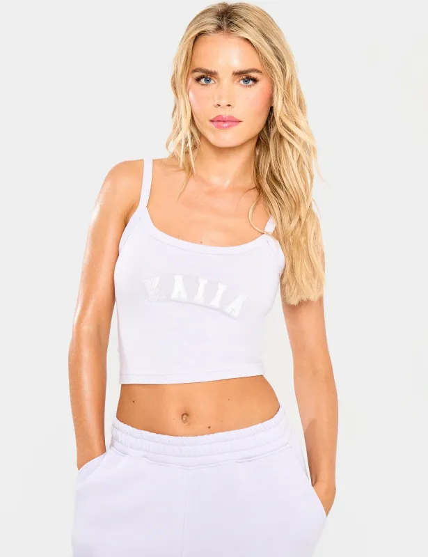 Kaiia Slogan Cami Vest Top Dusty Lilac sold by Public Desire