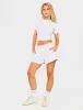 Kaiia Slogan Mini Sweat Shorts Grey Lilac sold by Public Desire