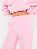 Kaiia Slogan Wide Leg Joggers Rose Pink sold by Public Desire