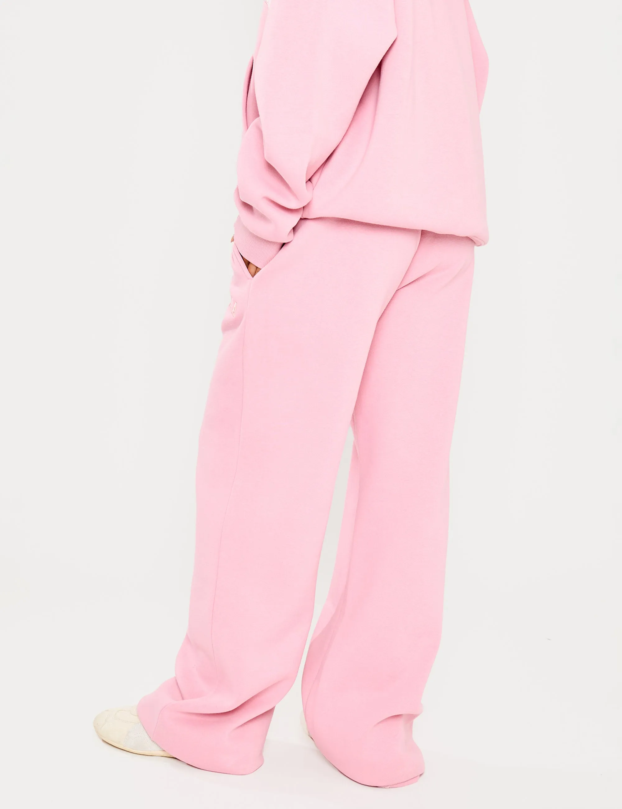 Kaiia Slogan Wide Leg Joggers Rose Pink sold by Public Desire product image thumbnail 2