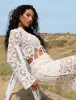 Crochet Maxi Skirt Cream sold by Public Desire