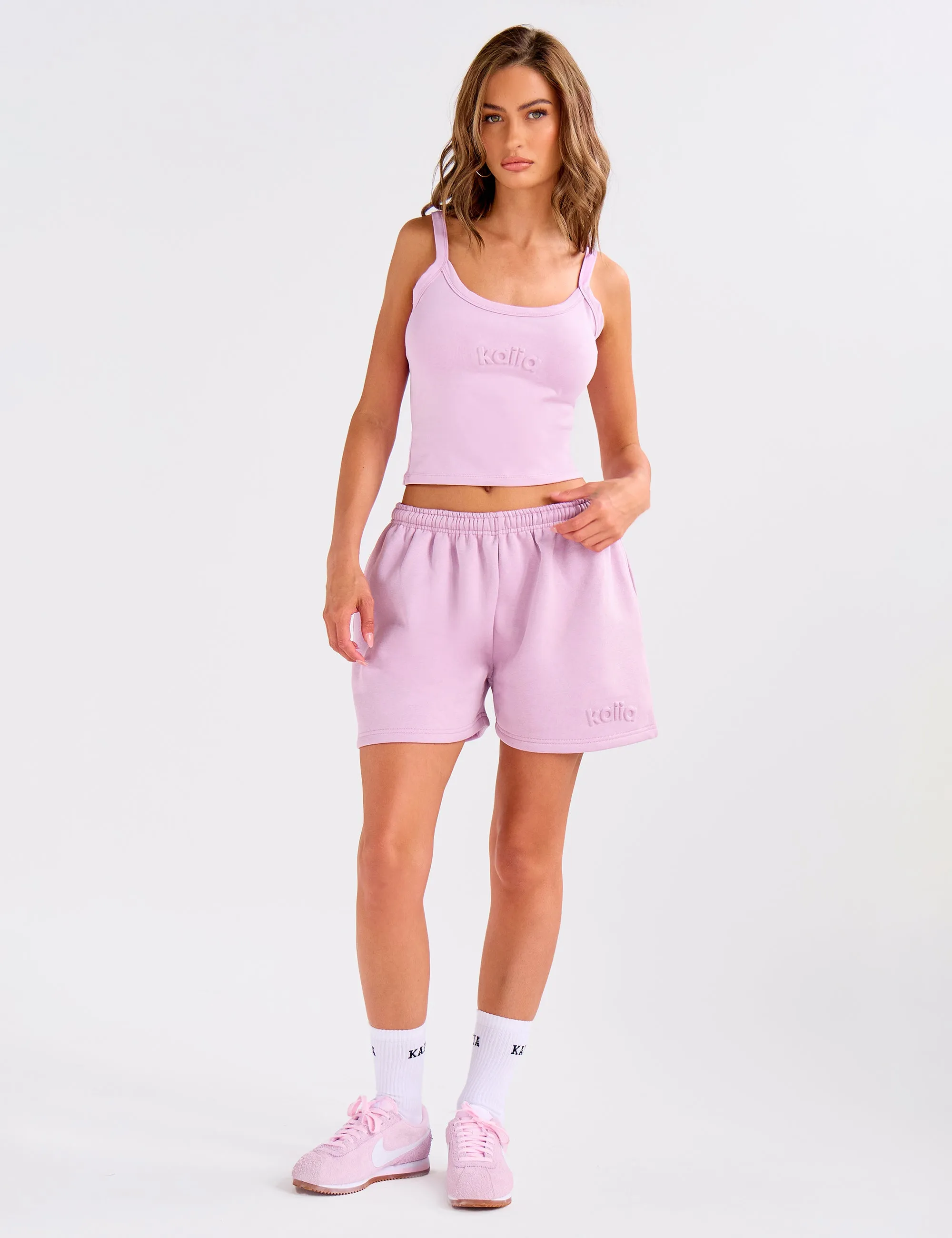 Kaiia Embossed Logo Cami Top Parma Violet sold by Public Desire product image thumbnail 4