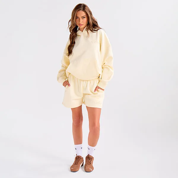 Kaiia Embossed Logo Oversized Hoodie Lemon sold by Public Desire product image thumbnail 4