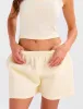 Kaiia Embossed Logo Sweat Shorts Lemon sold by Public Desire