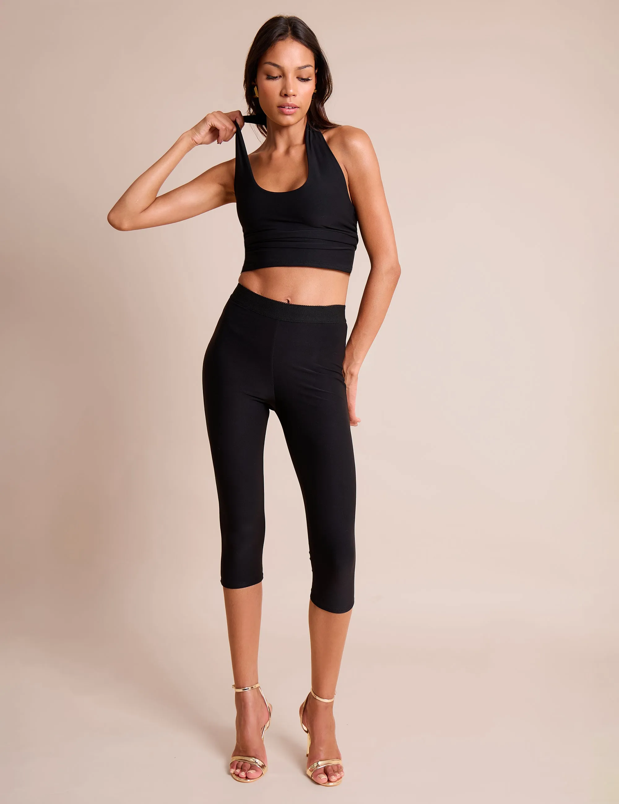 Halterneck Luxe Slinky Top Black sold by Public Desire product image thumbnail 5