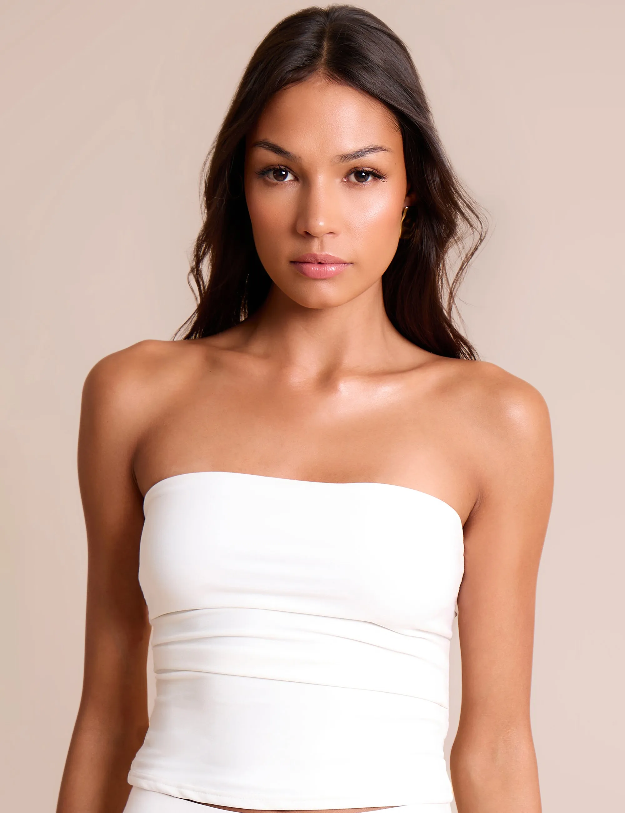 Bandeau Luxe Slinky Top White sold by Public Desire product image thumbnail 2