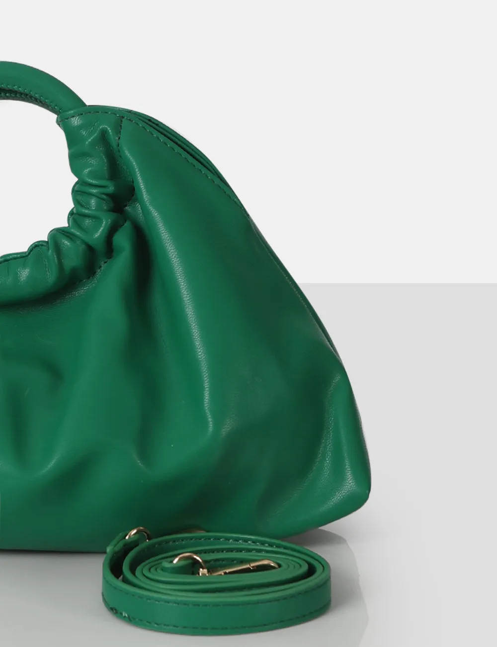 The Darcie Green Round Grab Handle Oversized Clutch Bag sold by Public Desire product image thumbnail 3