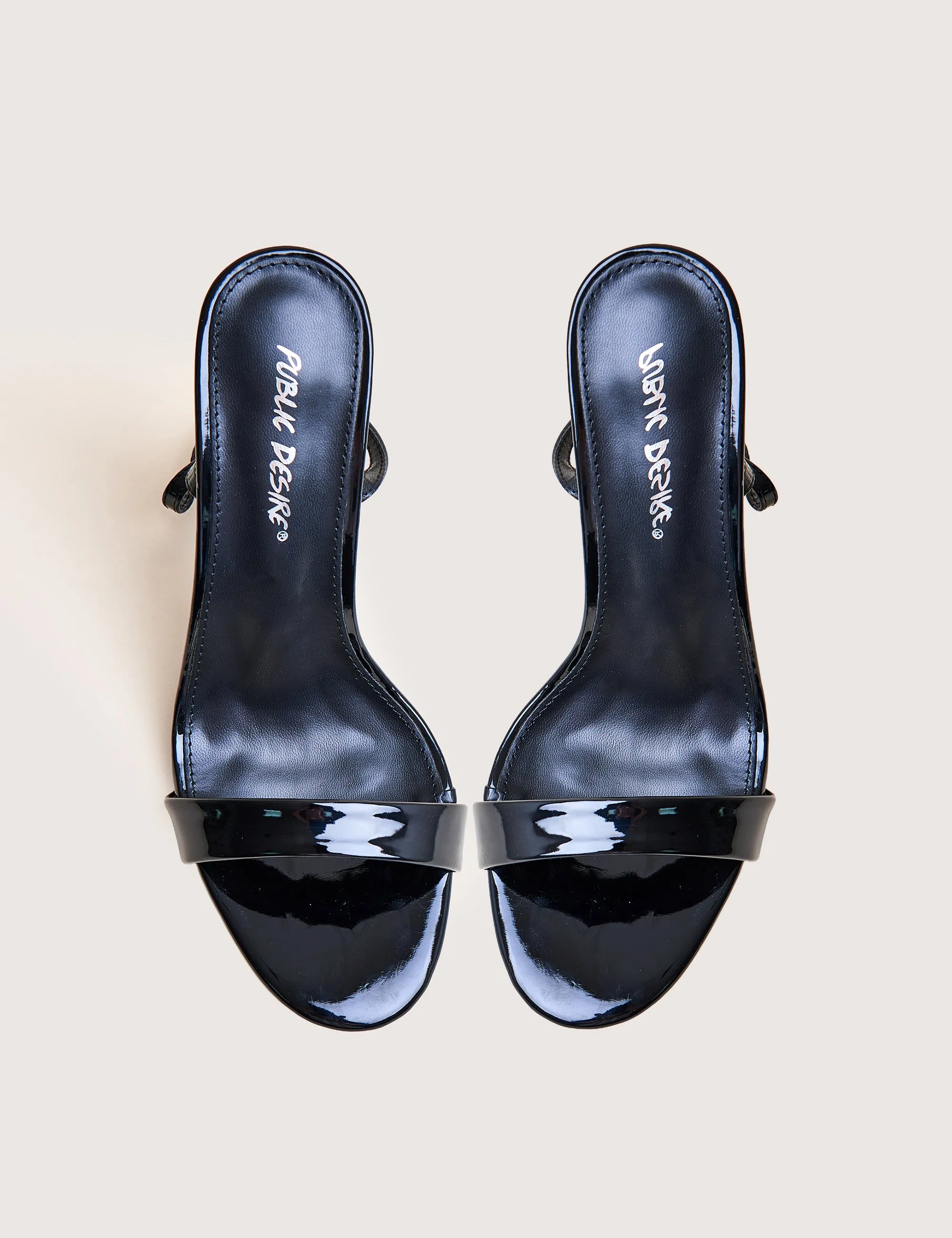 Soho Black Patent Barely There Strappy Stiletto Heels sold by Public Desire product image thumbnail 2