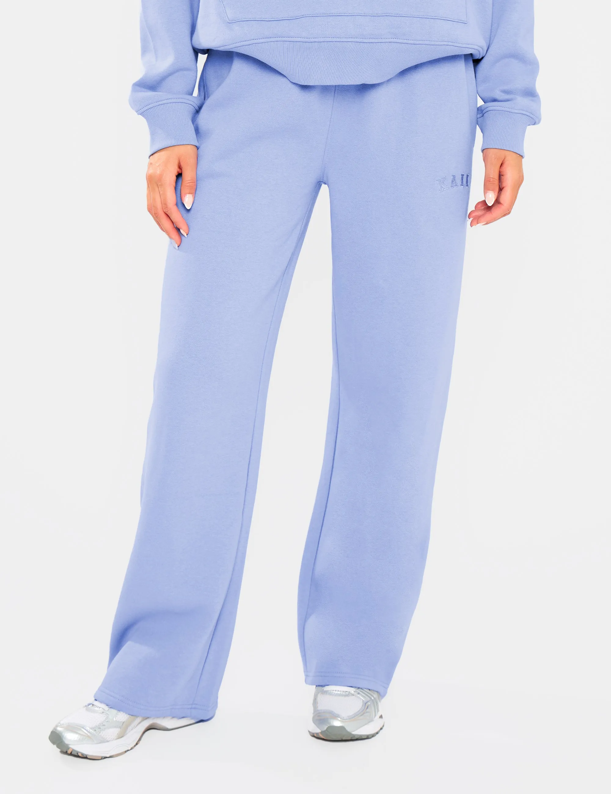 Kaiia Logo Wide Leg Joggers Cornflower Blue sold by Public Desire product image thumbnail 2