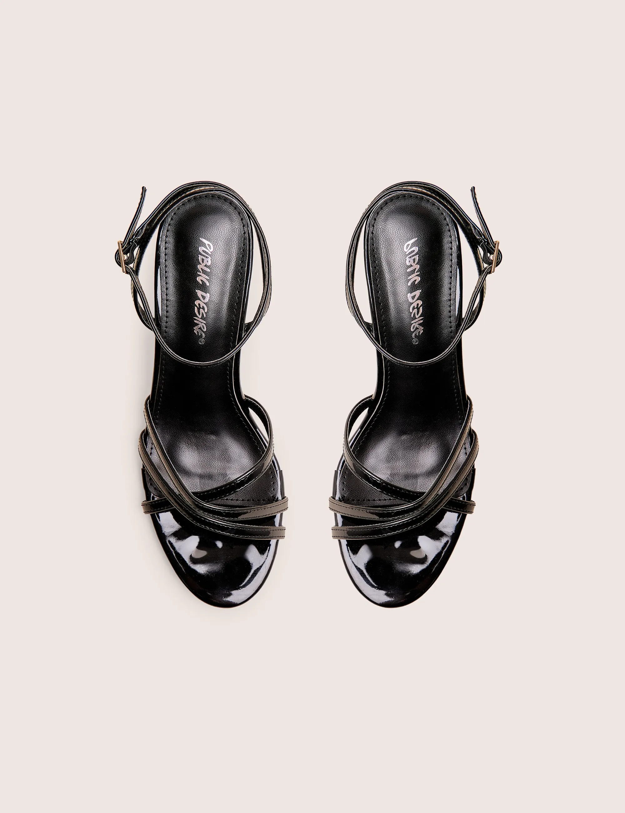 Juliette Black Minimal Strap Detail Kitten Heels sold by Public Desire product image thumbnail 2