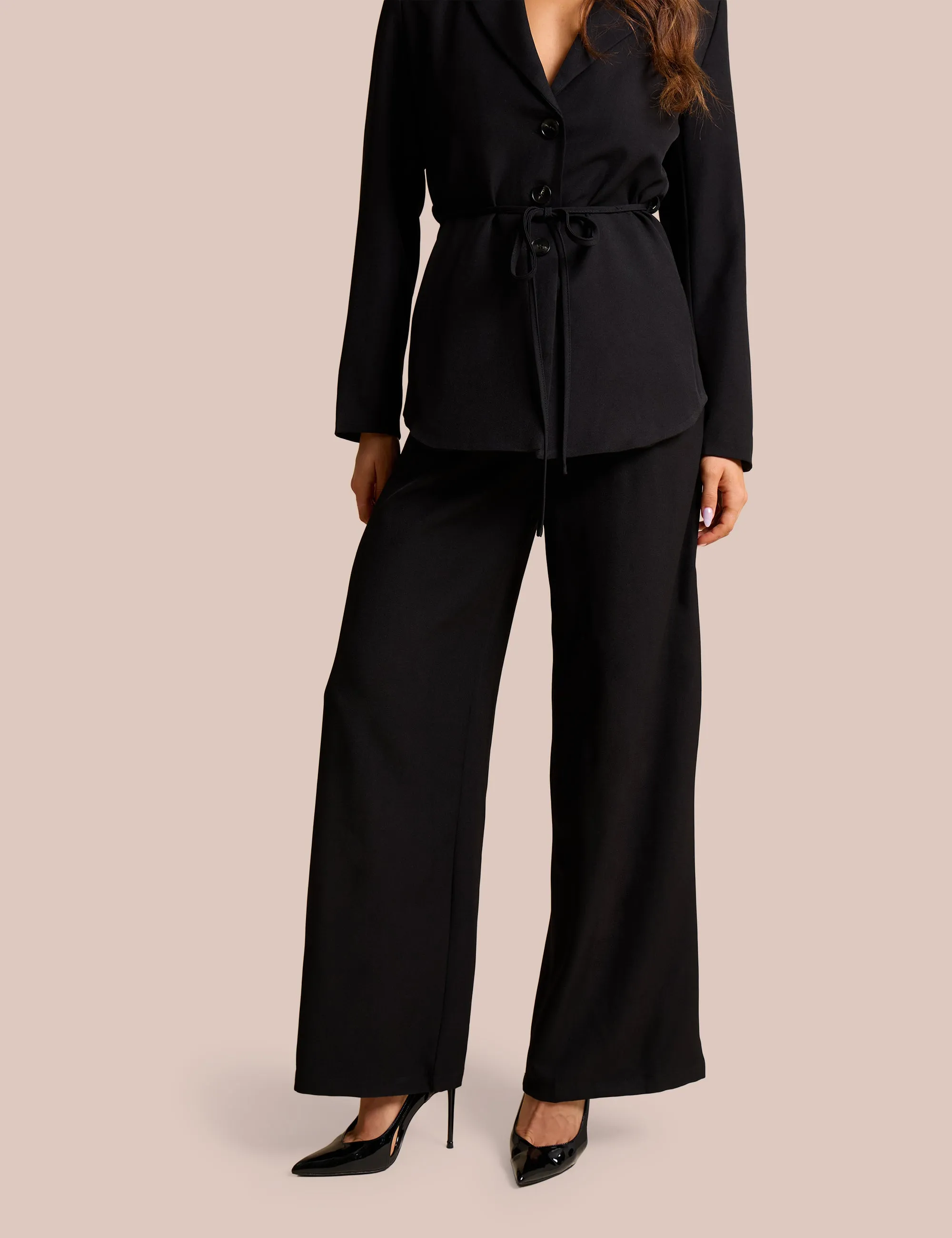 High Waist Tailored Wide Leg Trouser Black sold by Public Desire product image thumbnail 3