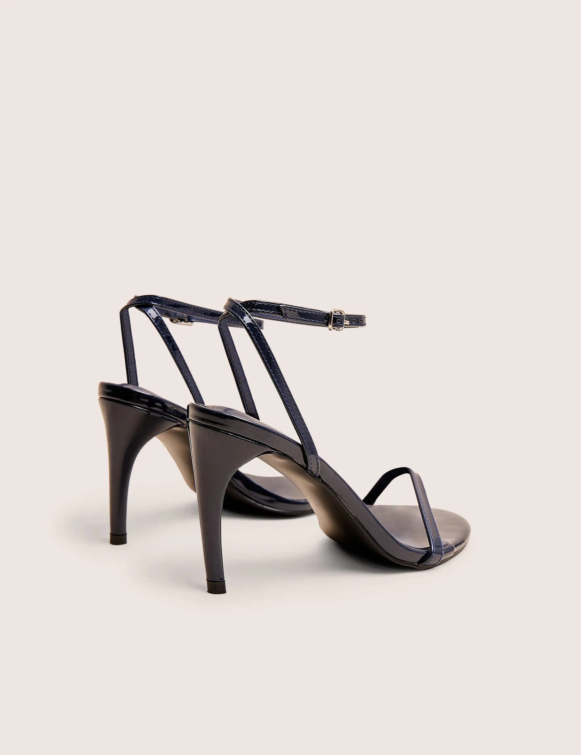 Selene Navy Patent Curved Heels Barely There sold by Public Desire product image thumbnail 3